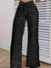 Girls' Solid Color Hollow High Waist Slimming Fashion Versatile Home Clothes Pants - MANDOTOS