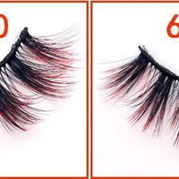 Mandotos Glamour Lash Co. magnetic false eyelashes set with natural, full lashes for effortless glamorous eye look.