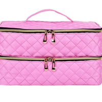 Mandotos GlamourPro double-layer nail tool organizer with stylish design and functional storage for manicure tools.