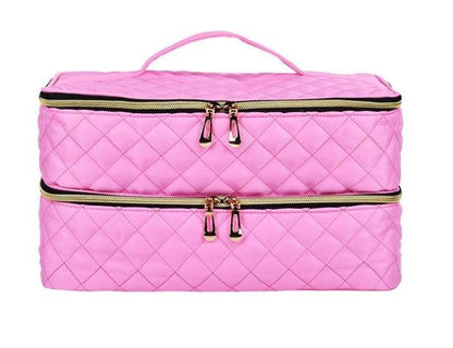 GlamourPro Double-Layer Nail Tool Organizer - Stylish & Functional Storage Solution - MANDOTOS