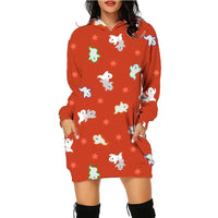 Halloween Print Long Hoodie With Pockets Sweater Long Sleeve Clothes Women - MANDOTOS