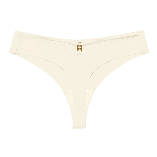 Ice Silk G-String Thong Set for Women | Seamless Low-Waist with Hollow Out T-Back Design | Confidently Sexy Lingerie - MANDOTOS