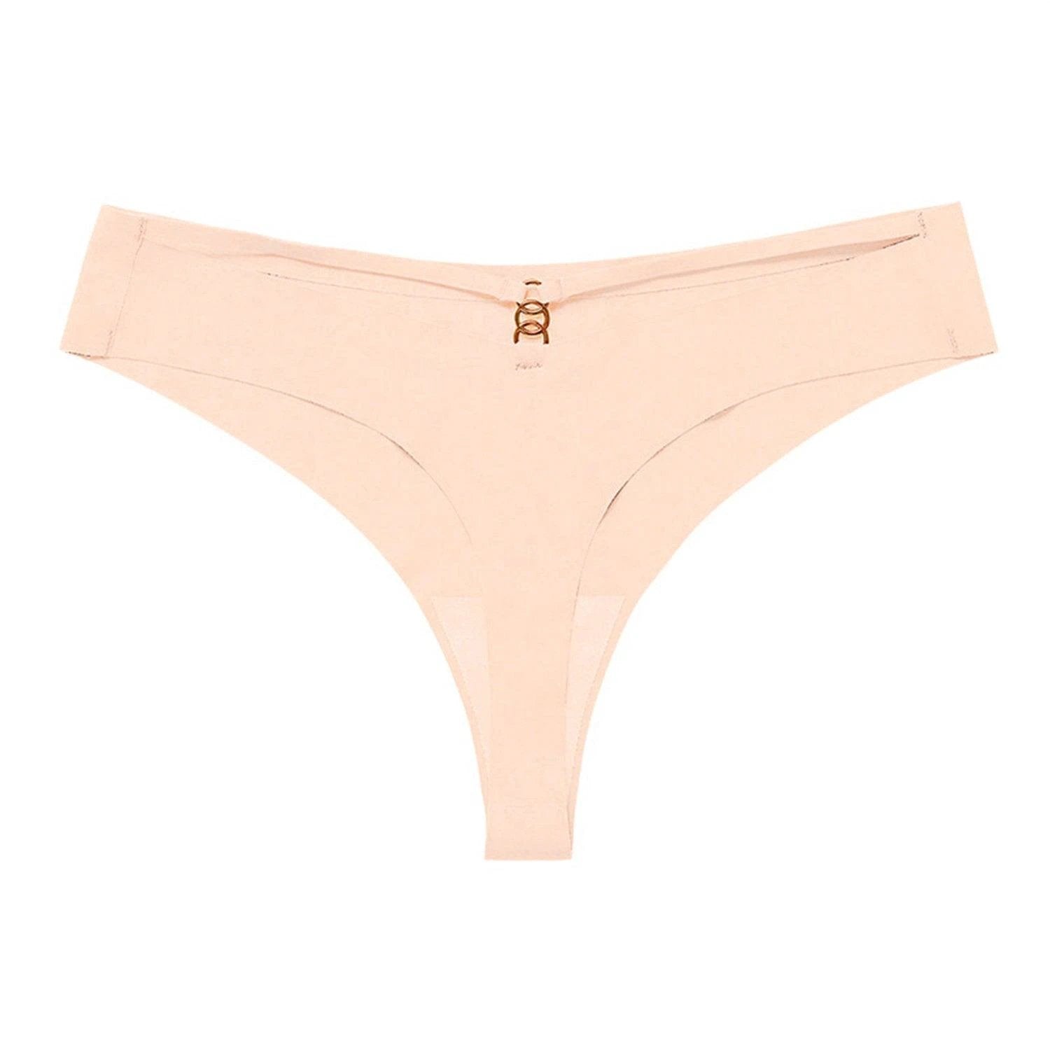 Ice Silk G-String Thong Set for Women | Seamless Low-Waist with Hollow Out T-Back Design | Confidently Sexy Lingerie - MANDOTOS