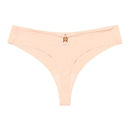 Ice Silk G-String Thong Set for Women | Seamless Low-Waist with Hollow Out T-Back Design | Confidently Sexy Lingerie - MANDOTOS