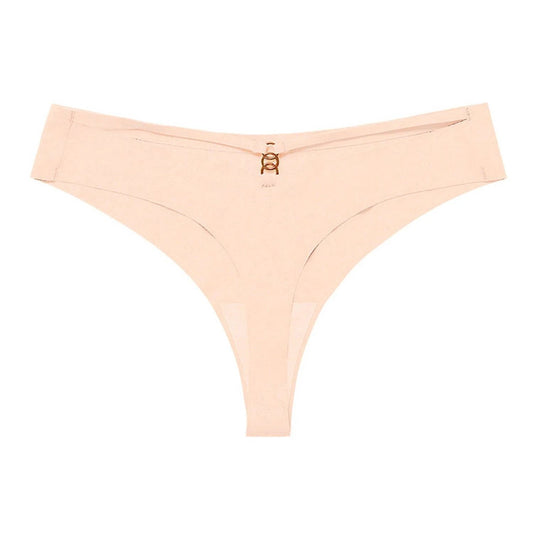 Ice Silk G-String Thong Set for Women | Seamless Low-Waist with Hollow Out T-Back Design | Confidently Sexy Lingerie - MANDOTOS