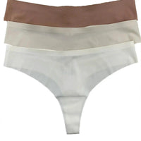 Ice Silk G-String Thong Set for Women | Seamless Low-Waist with Hollow Out T-Back Design | Confidently Sexy Lingerie - MANDOTOS