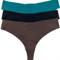Ice Silk G-String Thong Set for Women | Seamless Low-Waist with Hollow Out T-Back Design | Confidently Sexy Lingerie - MANDOTOS