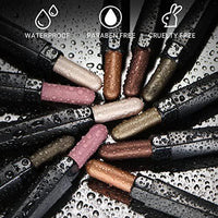 Mandotos LUXAZA shimmering neutral brown eyeshadow sticks set with six versatile shades for creating stunning eye looks.