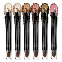Mandotos Luxaza shimmering neutral brown eyeshadow sticks set with six versatile shades for stunning eye looks.