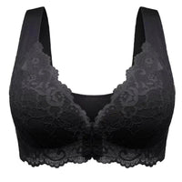 Mandotos LuxeLace women's breathable gathered lace underwear with comfortable fit and soft fabric, non-steel design.