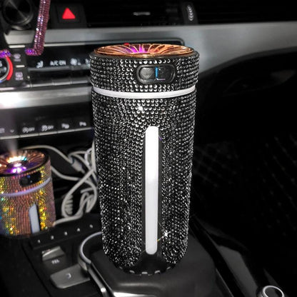 Luxury Diamond Car Humidifier - LED Light Aromatherapy Diffuser - MANDOTOS