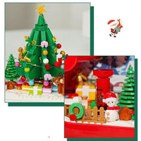 Mandotos Christmas Cloud Night Lamp With LED Lights Mirror Frame Assembled Building Blocks - MANDOTOS