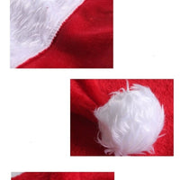 Mandotos Christmas Hat LED Light Plush Luminous Santa Hat For Children And Adults - MANDOTOS