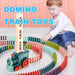 Mandotos Domino Train Toy Electric Automatic Building Blocks Set for Creative STEM Learning - MANDOTOS