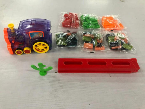 Mandotos Domino Train Toy Electric Automatic Building Blocks Set for Creative STEM Learning - MANDOTOS