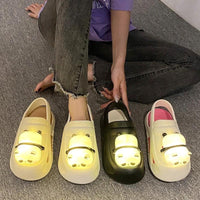 Mandotos Panda Lamp Light Up Slippers Sandals For Women EVA Comfort Non Slip Sole Summer - MANDOTOS