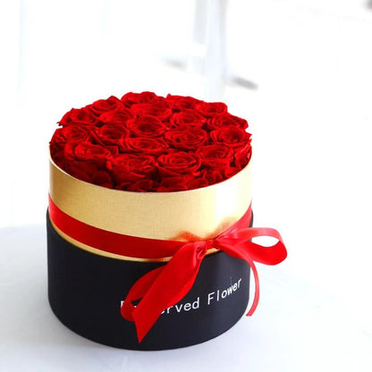 Mandotos Preserved Real Roses In A Box Set Eternal Gift For Valentines Day Romantic Flowers - MANDOTOS
