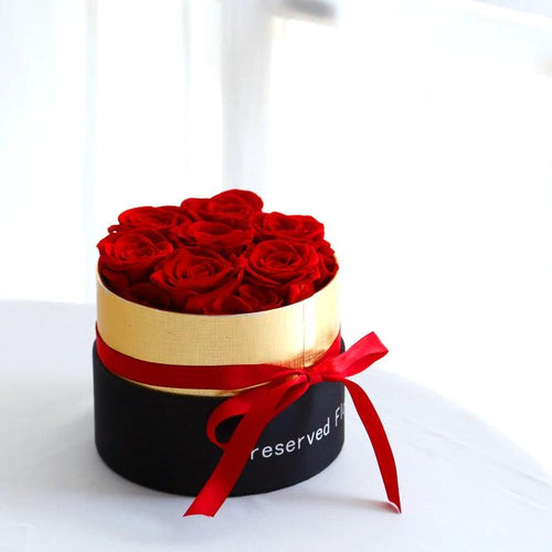 Mandotos Preserved Real Roses In A Box Set Eternal Gift For Valentines Day Romantic Flowers - MANDOTOS