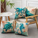 Mandotos Sea Turtle Printed Cushion Covers Linen Throw Pillow Cases For Home Decor Sofa Chair - MANDOTOS