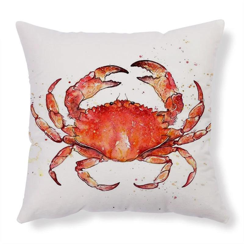 Mandotos Sea Turtle Printed Cushion Covers Linen Throw Pillow Cases For Home Decor Sofa Chair - MANDOTOS