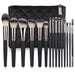 Matte Black Makeup Brush Set by [Brand Name] – 15 Essential Tools for Flawless Application - MANDOTOS