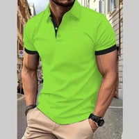 Men's short sleeve business polo shirt by MANDOTOS, casual summer men's shirt with a classic fit and comfortable fabric.