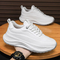 Men's thick-soled sports shoes by MANDOTOS featuring breathable sneakers, casual lace-up design, ideal for active and everyday wear