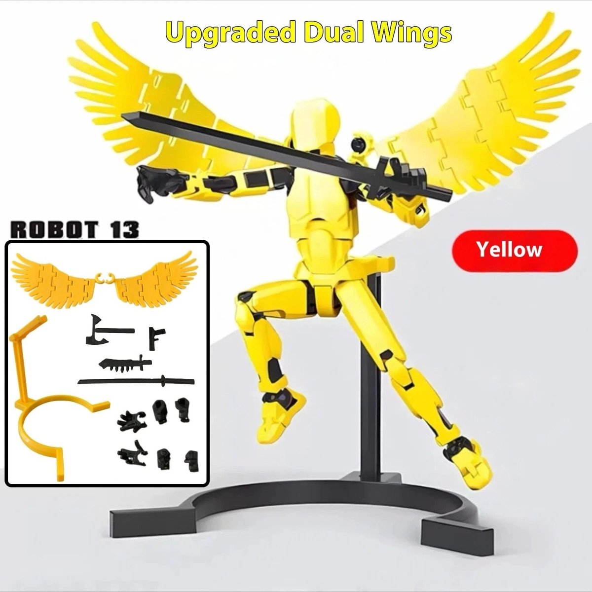 Updated And Hot-sale Multi-Jointed Movable Shapeshift Robot 3D Printed Mannequin Dummy Action Model Doll Toy Kid Gift - MANDOTOS