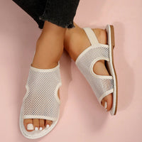 New Mesh Sandals Summer Casual Breathable Flat Shoes For Women Men Beach Shoes - MANDOTOS