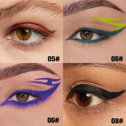 PHOFAY Colorful Waterproof Eyeliner Set - Unleash Your Creativity with Bold, Long-lasting Colors - MANDOTOS