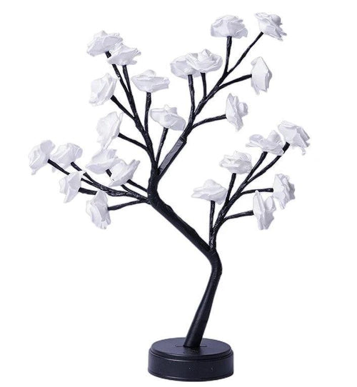 Rose Flower Tree Table Lamp - USB Fairy Desk Night Light - MANDOTOS