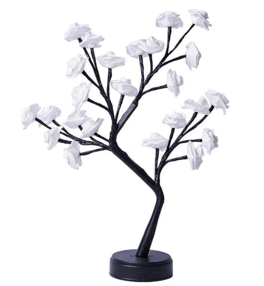 Rose Flower Tree Table Lamp - USB Fairy Desk Night Light - MANDOTOS