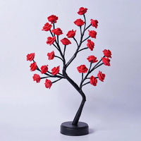 Rose Flower Tree Table Lamp - USB Fairy Desk Night Light - MANDOTOS