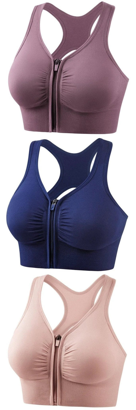 Shockproof Push Up Plus Size Running Yoga Fitness Sports Bra - MANDOTOS
