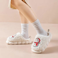 Snowman Slippers - Winter Plush Anti-Slip Couple Home Shoes - MANDOTOS