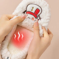 Snowman Slippers - Winter Plush Anti-Slip Couple Home Shoes - MANDOTOS