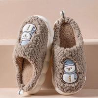 Snowman Slippers - Winter Plush Anti-Slip Couple Home Shoes - MANDOTOS