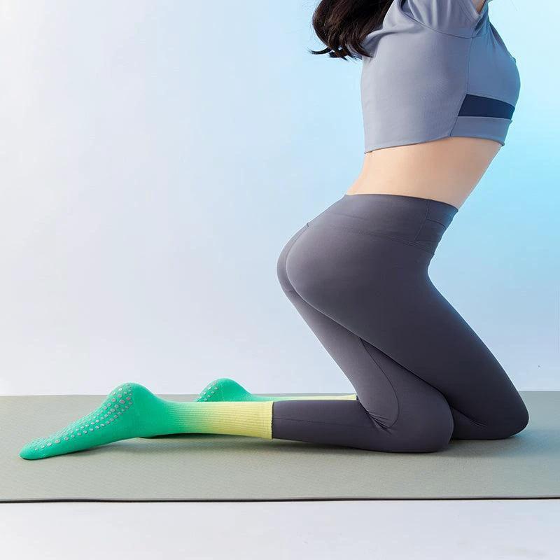 SoleBalance Yoga Socks - 10 Pairs Non-Slip Grip Straps for Ultimate Stability in Pilates, Barre, Ballet & Dance Workouts - MANDOTOS