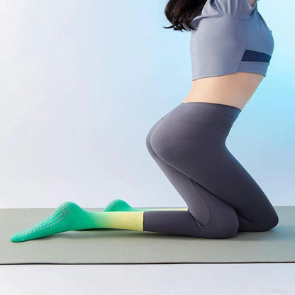 SoleBalance Yoga Socks - 10 Pairs Non-Slip Grip Straps for Ultimate Stability in Pilates, Barre, Ballet & Dance Workouts - MANDOTOS