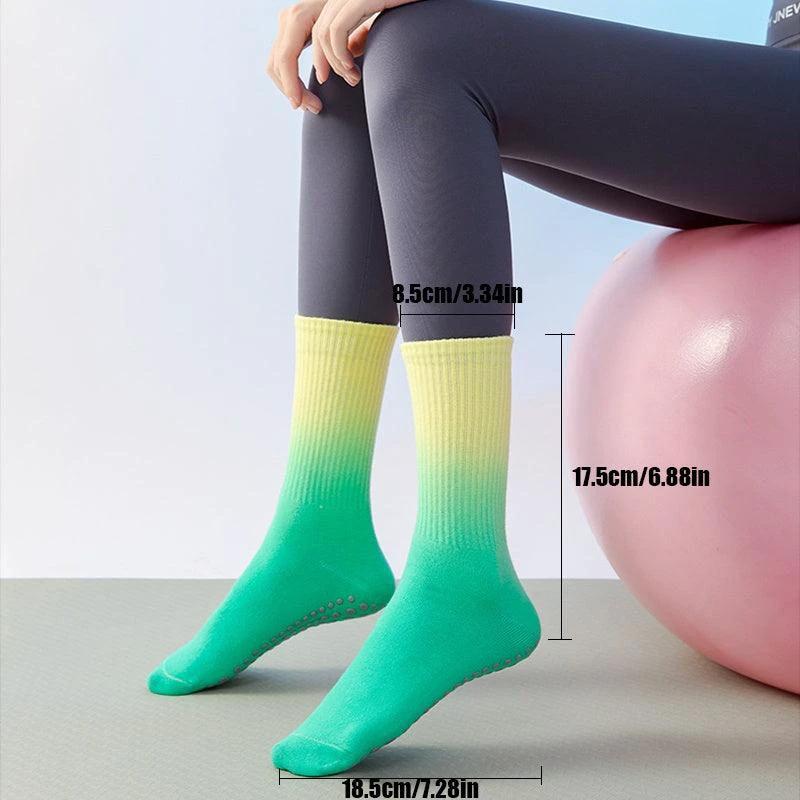 SoleBalance Yoga Socks - 10 Pairs Non-Slip Grip Straps for Ultimate Stability in Pilates, Barre, Ballet & Dance Workouts - MANDOTOS