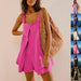 Square Collar Jumpsuit - Summer Shorts Suspender Skirt - MANDOTOS