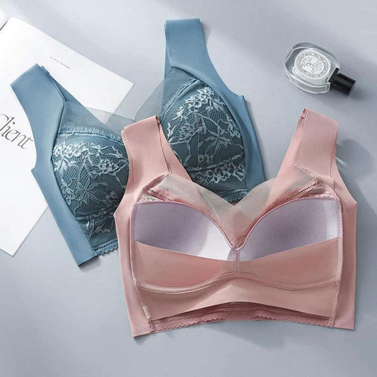 Summer Breeze Ice Silk Seamless Bra - Ultra-Comfort & Breathable Fit for Effortless Style - MANDOTOS