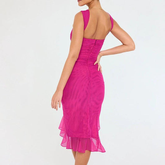 Summer Slim Skinny Sleeveless Dress For Women Fashion Party Club Dresses - MANDOTOS