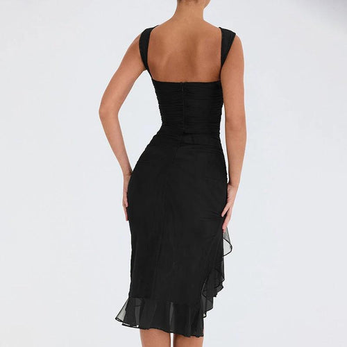 Summer Slim Skinny Sleeveless Dress For Women Fashion Party Club Dresses - MANDOTOS