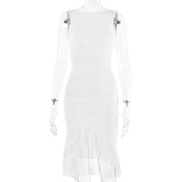 Mandotos sleeveless summer slim skinny dress for women, stylish party and clubwear, fitted and fashionable for warm weather.