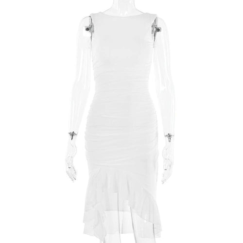 Summer Slim Skinny Sleeveless Dress For Women Fashion Party Club Dresses - MANDOTOS