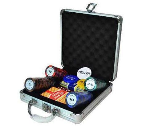 Mandotos Texas Holdem poker chips coin set with baccarat, Las Vegas theme, wheat ears design, 14g tokens for casino gaming.