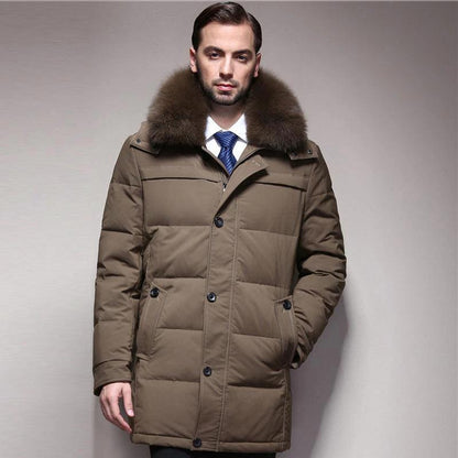 ThermalGuard Men's Down Jacket - Ultra-Warm, Lightweight Comfort for All-Day Adventure - MANDOTOS