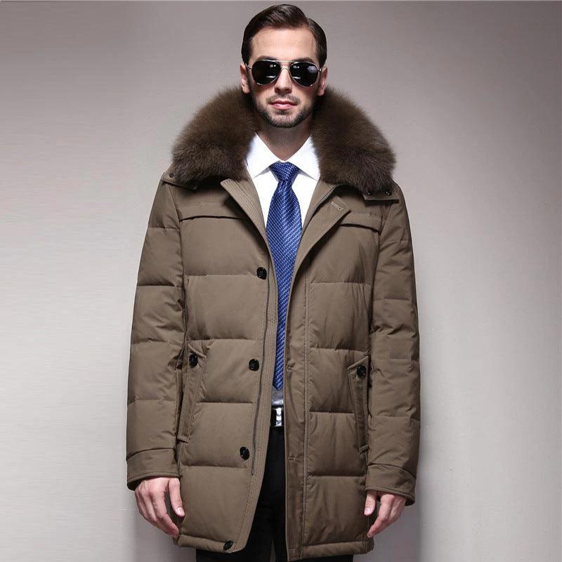ThermalGuard Men's Down Jacket - Ultra-Warm, Lightweight Comfort for All-Day Adventure - MANDOTOS