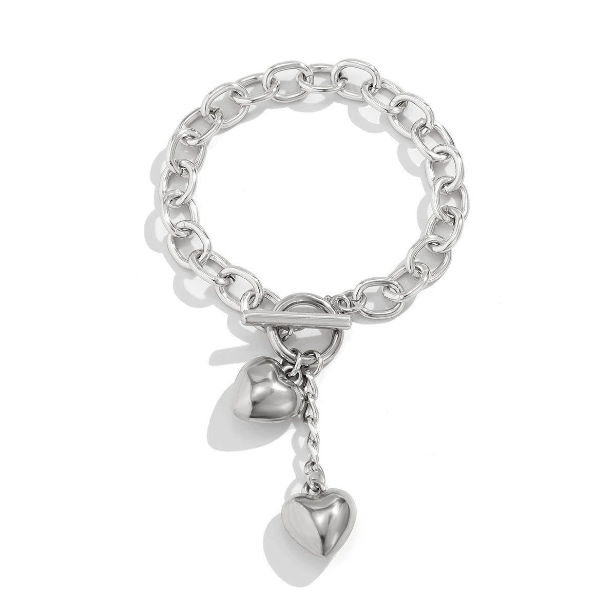 Thick Chain Lock and Key Pendant Necklace - Trendy Fashion Jewelry - MANDOTOS